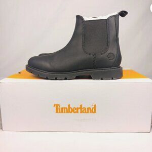 Timberland Women's Linden Woods Chelsea Black Boots Slip On Work Boot Size 6